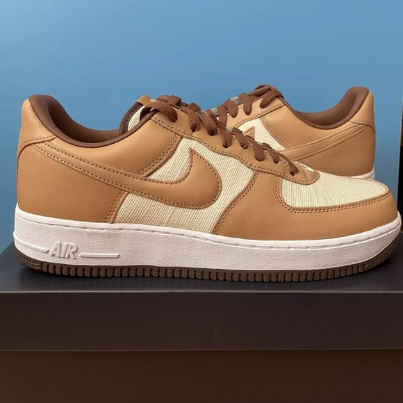 Nike Other - ***SOLD***Nike Air Force 1 low 2021 Acorn brown beige sneakers mens size 10.5